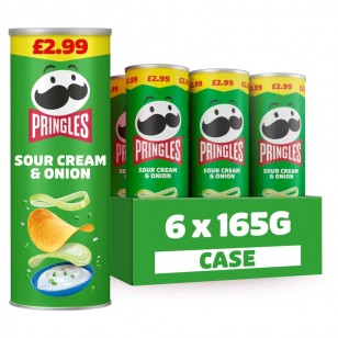 Pringles Sour Cream & Onion Sharing Crisps 6 X 165g Pmp £2.99 Pringles Sour Cream & Onion Sharing Crisps 6 X 165g Pmp £2.99
